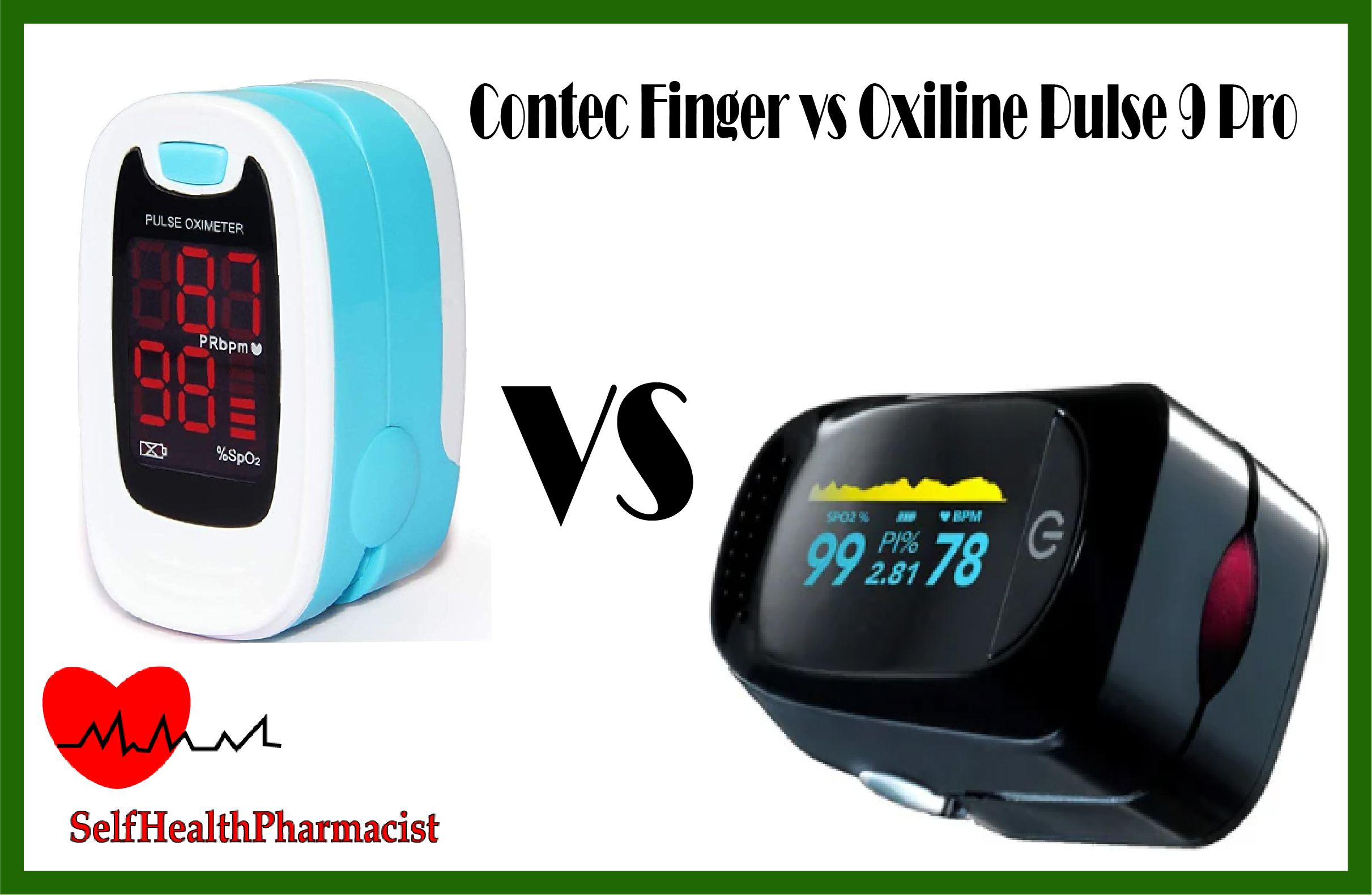 Contec Finger vs Oxiline Pulse 9 Pro