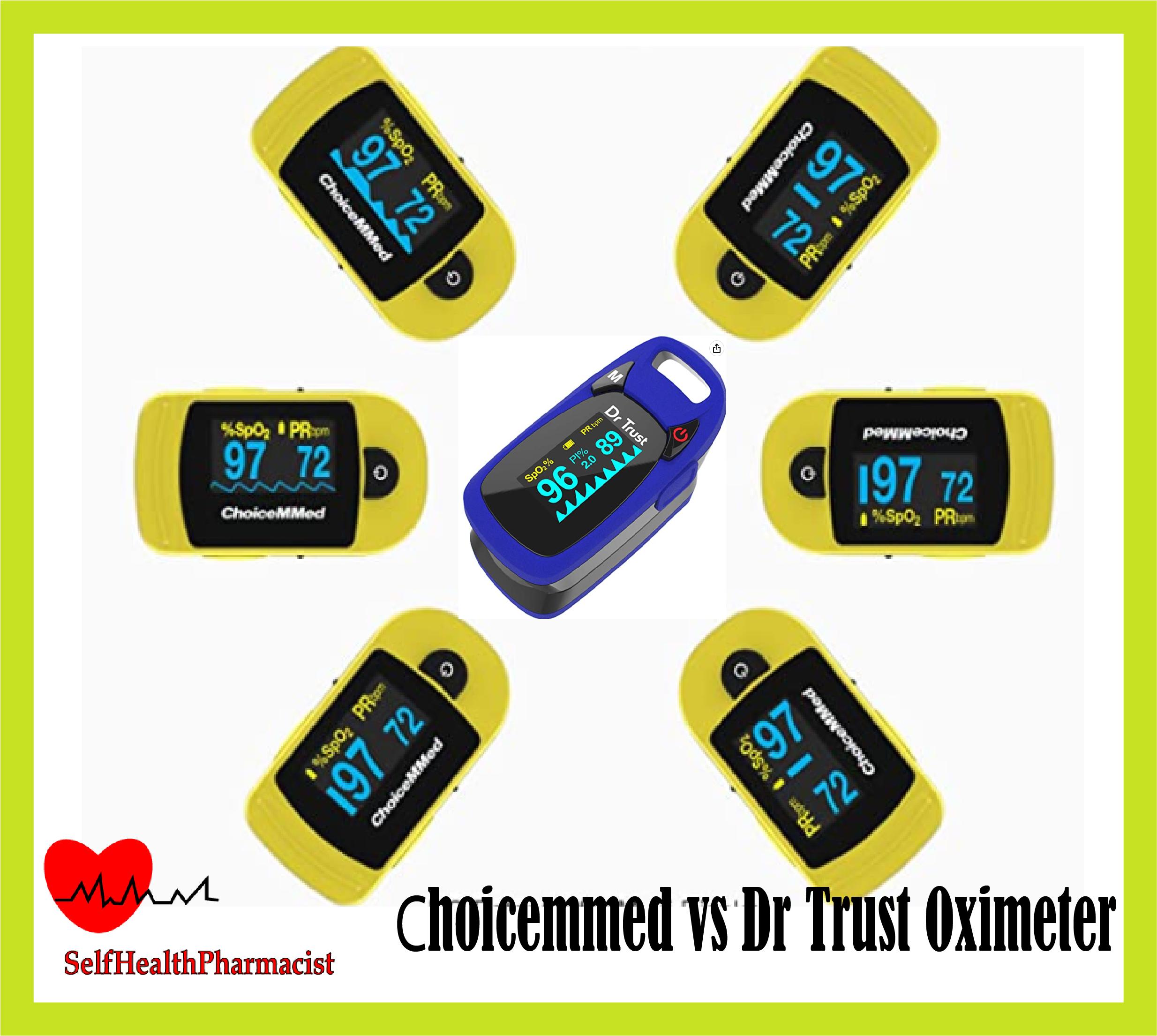 Сhoicemmed vs Dr Trust Oximeter