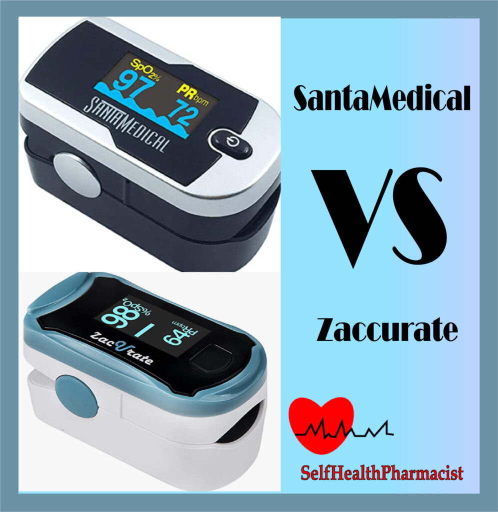 SantaMedical vs Zacurate Pulse Oximeter