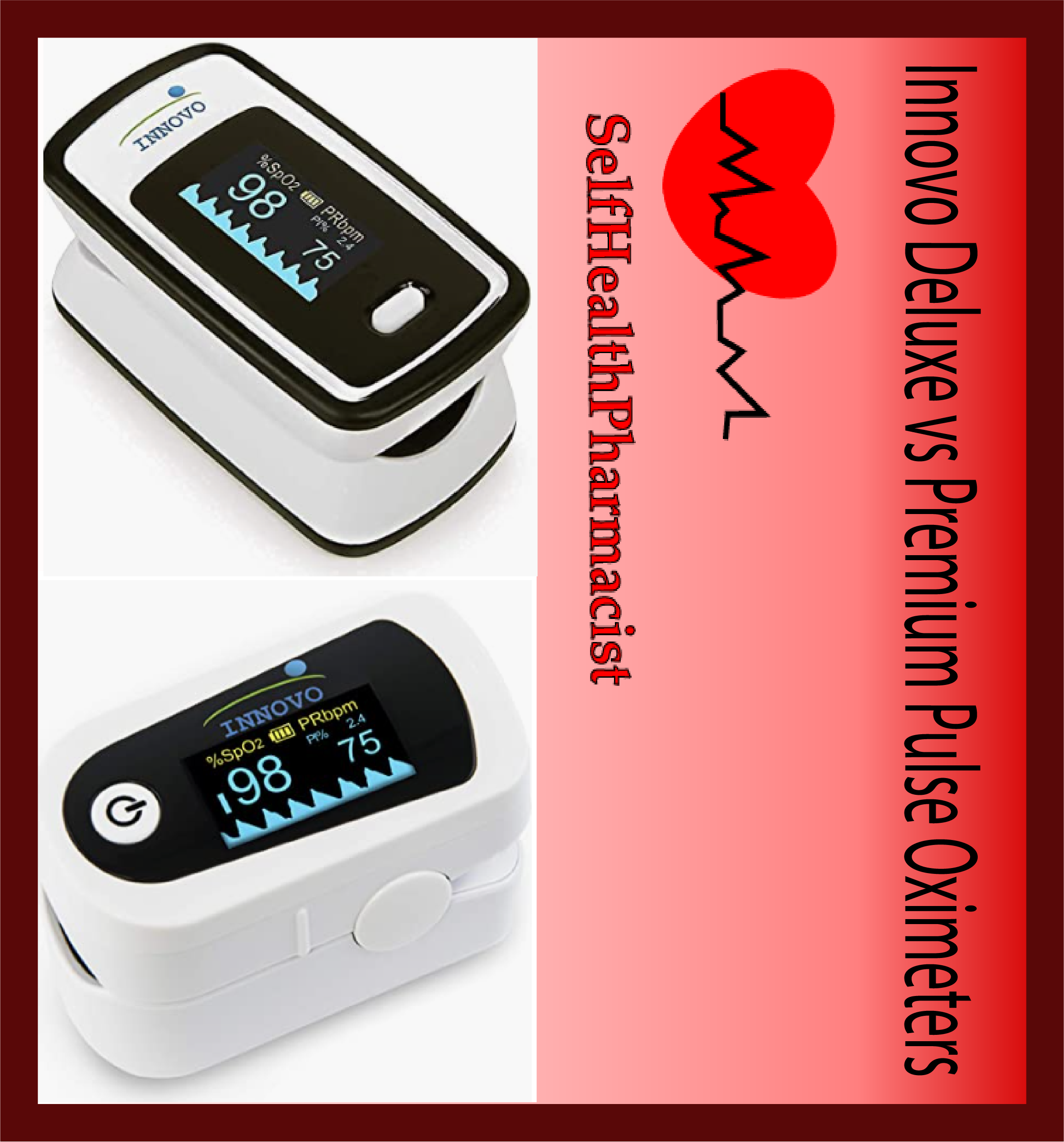  Innovo Deluxe iP900AP Fingertip Pulse Oximeter with